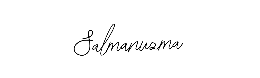 if you are searching for the best signature style for your name Salmanuzma. so please give up your signature search. here we have designed multiple signature styles  using Bearetta-2O07w. Salmanuzma signature style 12 images and pictures png
