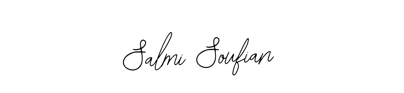 You should practise on your own different ways (Bearetta-2O07w) to write your name (Salmi Soufian) in signature. don't let someone else do it for you. Salmi Soufian signature style 12 images and pictures png