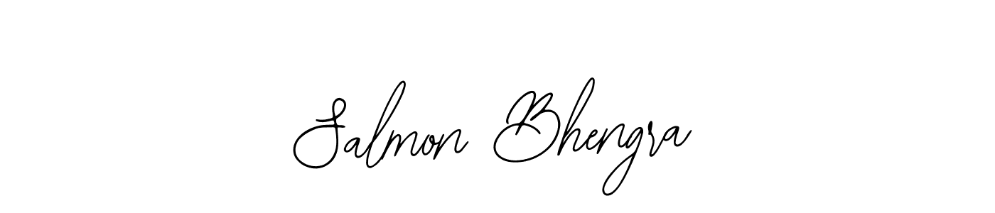 if you are searching for the best signature style for your name Salmon Bhengra. so please give up your signature search. here we have designed multiple signature styles  using Bearetta-2O07w. Salmon Bhengra signature style 12 images and pictures png