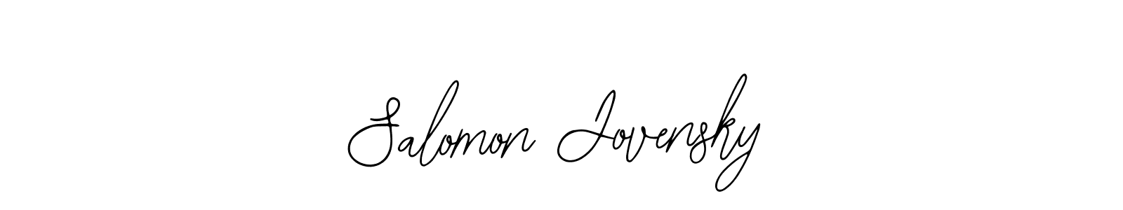 You can use this online signature creator to create a handwritten signature for the name Salomon Jovensky. This is the best online autograph maker. Salomon Jovensky signature style 12 images and pictures png