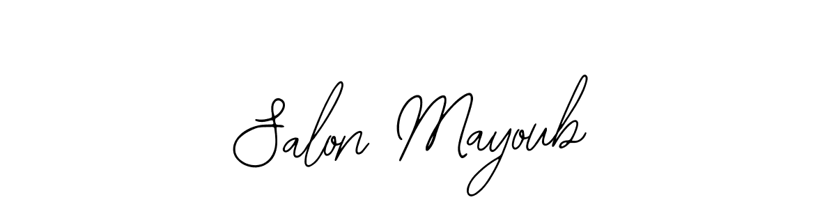 Design your own signature with our free online signature maker. With this signature software, you can create a handwritten (Bearetta-2O07w) signature for name Salon Mayoub. Salon Mayoub signature style 12 images and pictures png