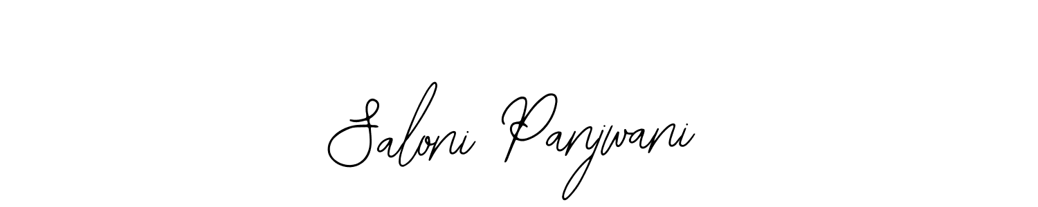 The best way (Bearetta-2O07w) to make a short signature is to pick only two or three words in your name. The name Saloni Panjwani include a total of six letters. For converting this name. Saloni Panjwani signature style 12 images and pictures png