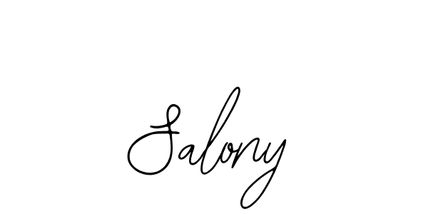 Bearetta-2O07w is a professional signature style that is perfect for those who want to add a touch of class to their signature. It is also a great choice for those who want to make their signature more unique. Get Salony name to fancy signature for free. Salony signature style 12 images and pictures png