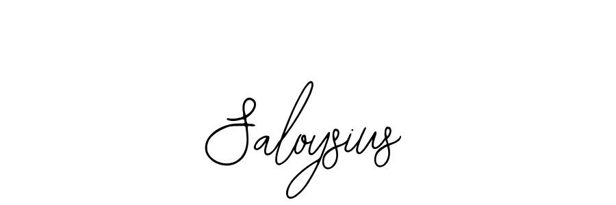 if you are searching for the best signature style for your name Saloysius. so please give up your signature search. here we have designed multiple signature styles  using Bearetta-2O07w. Saloysius signature style 12 images and pictures png