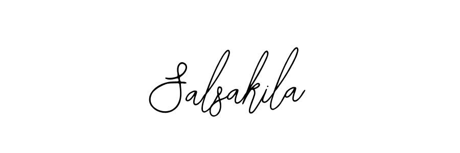 The best way (Bearetta-2O07w) to make a short signature is to pick only two or three words in your name. The name Salsakila include a total of six letters. For converting this name. Salsakila signature style 12 images and pictures png