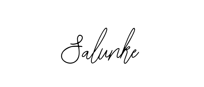 The best way (Bearetta-2O07w) to make a short signature is to pick only two or three words in your name. The name Salunke include a total of six letters. For converting this name. Salunke signature style 12 images and pictures png