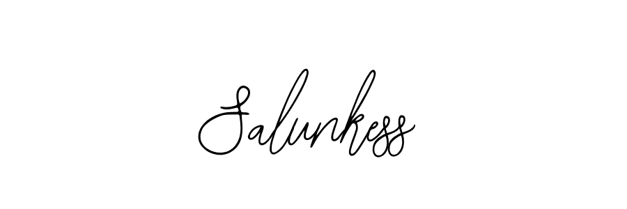 How to make Salunkess signature? Bearetta-2O07w is a professional autograph style. Create handwritten signature for Salunkess name. Salunkess signature style 12 images and pictures png