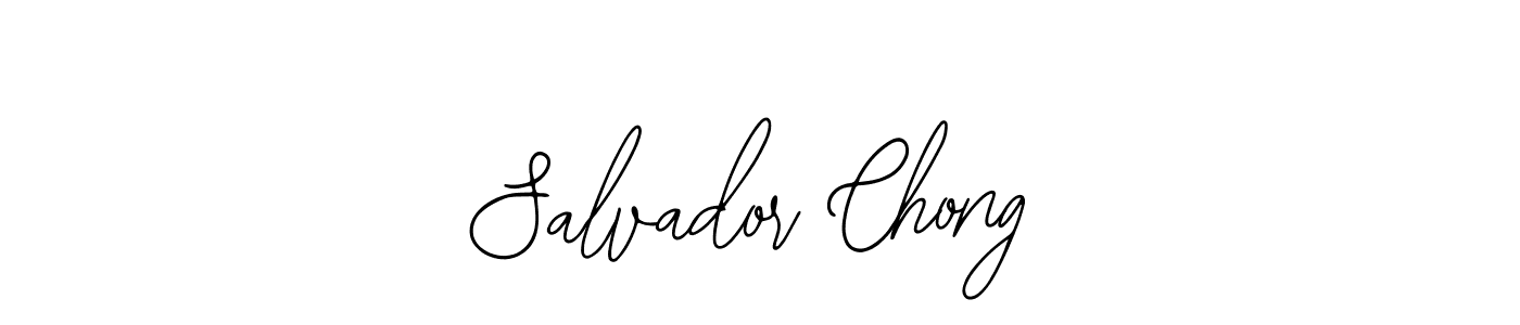 if you are searching for the best signature style for your name Salvador Chong. so please give up your signature search. here we have designed multiple signature styles  using Bearetta-2O07w. Salvador Chong signature style 12 images and pictures png