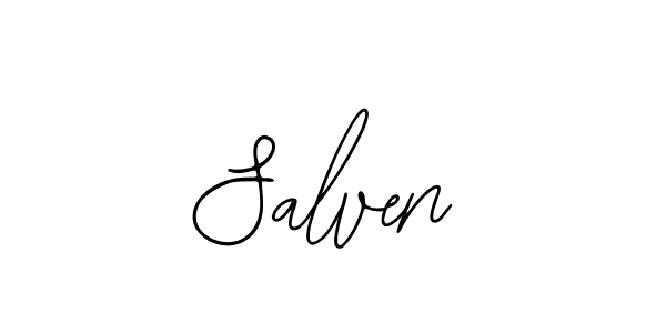 You should practise on your own different ways (Bearetta-2O07w) to write your name (Salven) in signature. don't let someone else do it for you. Salven signature style 12 images and pictures png