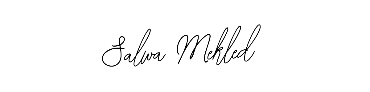 How to Draw Salwa Mekled signature style? Bearetta-2O07w is a latest design signature styles for name Salwa Mekled. Salwa Mekled signature style 12 images and pictures png