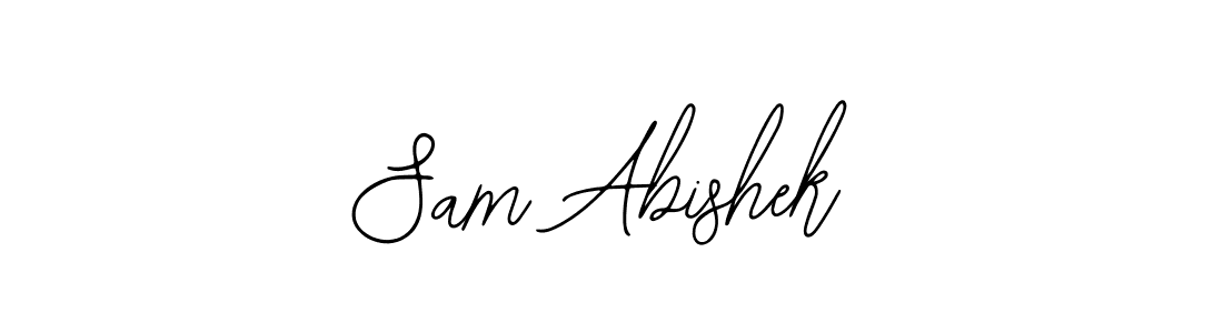 The best way (Bearetta-2O07w) to make a short signature is to pick only two or three words in your name. The name Sam Abishek include a total of six letters. For converting this name. Sam Abishek signature style 12 images and pictures png