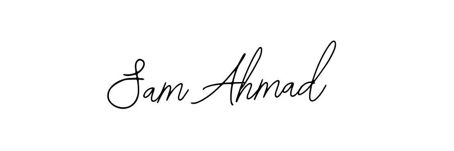 Use a signature maker to create a handwritten signature online. With this signature software, you can design (Bearetta-2O07w) your own signature for name Sam Ahmad. Sam Ahmad signature style 12 images and pictures png