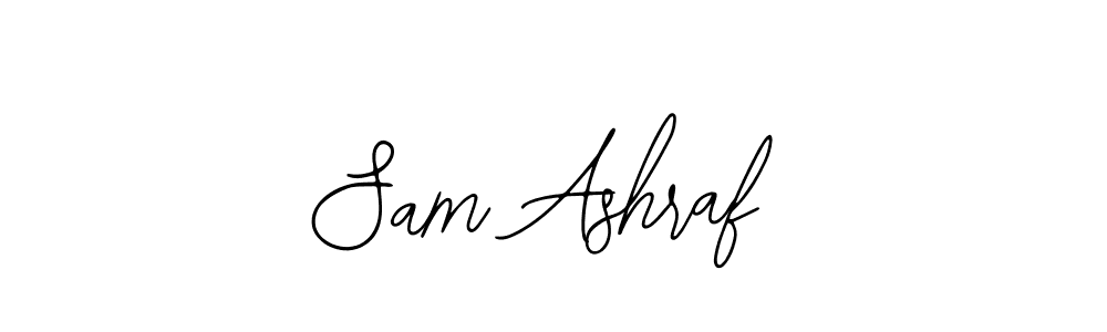 The best way (Bearetta-2O07w) to make a short signature is to pick only two or three words in your name. The name Sam Ashraf include a total of six letters. For converting this name. Sam Ashraf signature style 12 images and pictures png