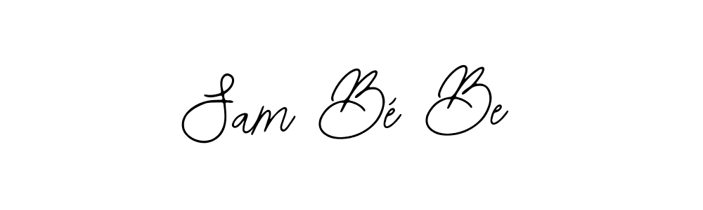 The best way (Bearetta-2O07w) to make a short signature is to pick only two or three words in your name. The name Sam Bé Be include a total of six letters. For converting this name. Sam Bé Be signature style 12 images and pictures png