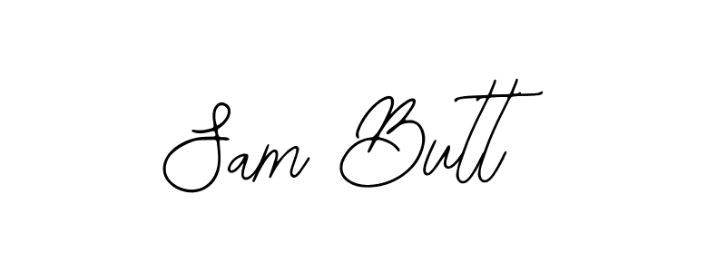 Use a signature maker to create a handwritten signature online. With this signature software, you can design (Bearetta-2O07w) your own signature for name Sam Butt. Sam Butt signature style 12 images and pictures png