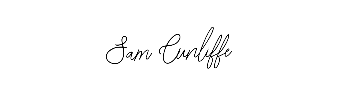 How to make Sam Cunliffe name signature. Use Bearetta-2O07w style for creating short signs online. This is the latest handwritten sign. Sam Cunliffe signature style 12 images and pictures png