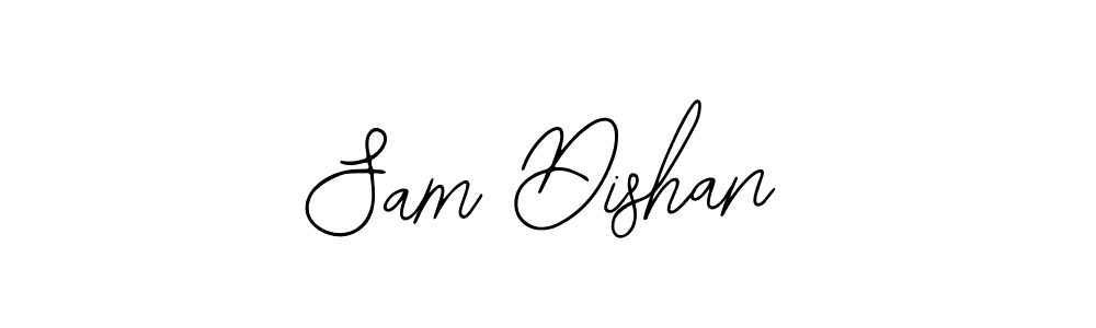 How to make Sam Dishan name signature. Use Bearetta-2O07w style for creating short signs online. This is the latest handwritten sign. Sam Dishan signature style 12 images and pictures png