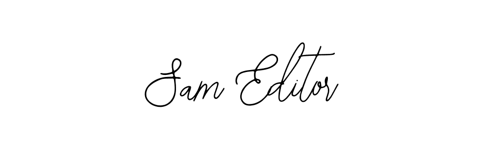 Also You can easily find your signature by using the search form. We will create Sam Editor name handwritten signature images for you free of cost using Bearetta-2O07w sign style. Sam Editor signature style 12 images and pictures png