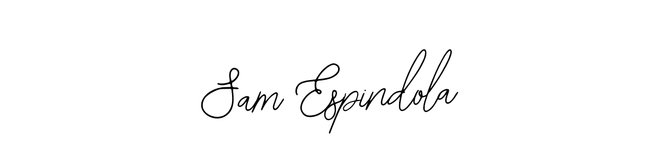 Use a signature maker to create a handwritten signature online. With this signature software, you can design (Bearetta-2O07w) your own signature for name Sam Espindola. Sam Espindola signature style 12 images and pictures png