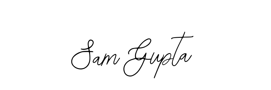 Use a signature maker to create a handwritten signature online. With this signature software, you can design (Bearetta-2O07w) your own signature for name Sam Gupta. Sam Gupta signature style 12 images and pictures png