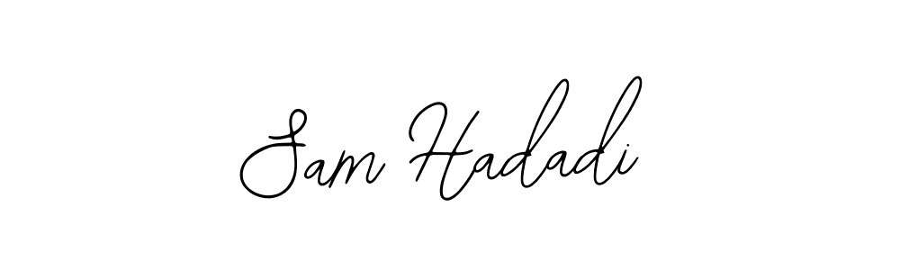 Use a signature maker to create a handwritten signature online. With this signature software, you can design (Bearetta-2O07w) your own signature for name Sam Hadadi. Sam Hadadi signature style 12 images and pictures png