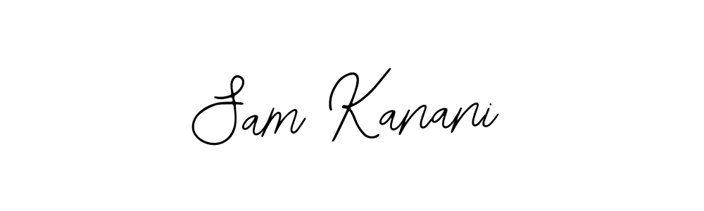 You should practise on your own different ways (Bearetta-2O07w) to write your name (Sam Kanani) in signature. don't let someone else do it for you. Sam Kanani signature style 12 images and pictures png