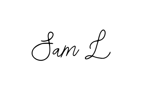 You should practise on your own different ways (Bearetta-2O07w) to write your name (Sam L) in signature. don't let someone else do it for you. Sam L signature style 12 images and pictures png