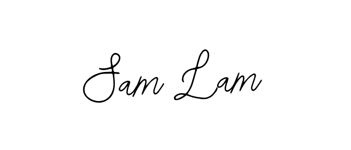 How to make Sam Lam signature? Bearetta-2O07w is a professional autograph style. Create handwritten signature for Sam Lam name. Sam Lam signature style 12 images and pictures png