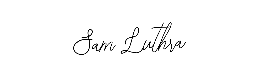 if you are searching for the best signature style for your name Sam Luthra. so please give up your signature search. here we have designed multiple signature styles  using Bearetta-2O07w. Sam Luthra signature style 12 images and pictures png