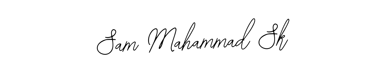 Use a signature maker to create a handwritten signature online. With this signature software, you can design (Bearetta-2O07w) your own signature for name Sam Mahammad Sk. Sam Mahammad Sk signature style 12 images and pictures png