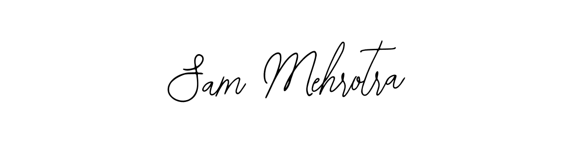 You should practise on your own different ways (Bearetta-2O07w) to write your name (Sam Mehrotra) in signature. don't let someone else do it for you. Sam Mehrotra signature style 12 images and pictures png