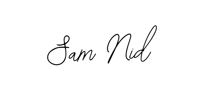 It looks lik you need a new signature style for name Sam Nid. Design unique handwritten (Bearetta-2O07w) signature with our free signature maker in just a few clicks. Sam Nid signature style 12 images and pictures png