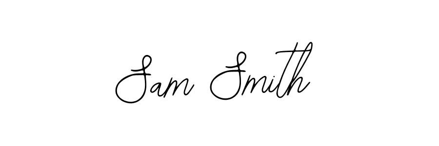 How to make Sam Smith name signature. Use Bearetta-2O07w style for creating short signs online. This is the latest handwritten sign. Sam Smith signature style 12 images and pictures png