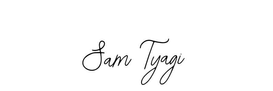 if you are searching for the best signature style for your name Sam Tyagi. so please give up your signature search. here we have designed multiple signature styles  using Bearetta-2O07w. Sam Tyagi signature style 12 images and pictures png