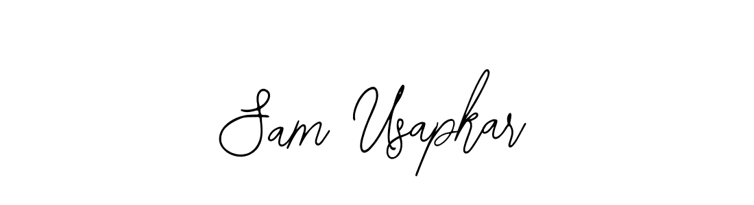 Check out images of Autograph of Sam Usapkar name. Actor Sam Usapkar Signature Style. Bearetta-2O07w is a professional sign style online. Sam Usapkar signature style 12 images and pictures png