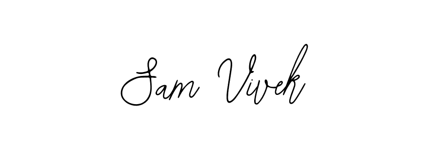 It looks lik you need a new signature style for name Sam Vivek. Design unique handwritten (Bearetta-2O07w) signature with our free signature maker in just a few clicks. Sam Vivek signature style 12 images and pictures png