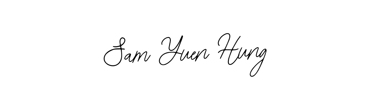 Use a signature maker to create a handwritten signature online. With this signature software, you can design (Bearetta-2O07w) your own signature for name Sam Yuen Hung. Sam Yuen Hung signature style 12 images and pictures png