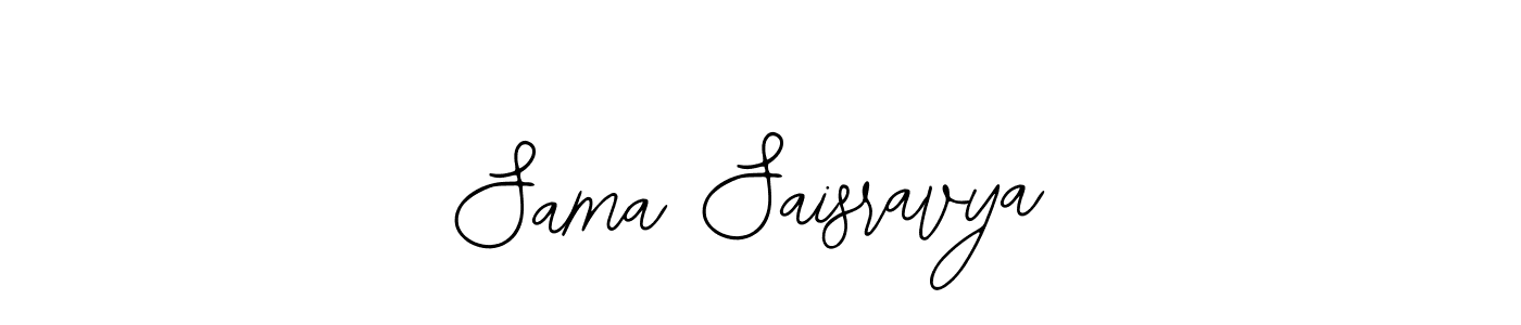 How to make Sama Saisravya signature? Bearetta-2O07w is a professional autograph style. Create handwritten signature for Sama Saisravya name. Sama Saisravya signature style 12 images and pictures png