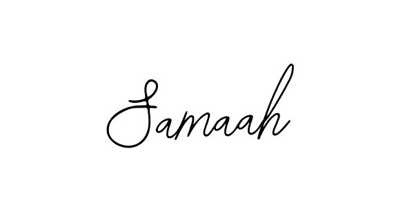 You should practise on your own different ways (Bearetta-2O07w) to write your name (Samaah) in signature. don't let someone else do it for you. Samaah signature style 12 images and pictures png
