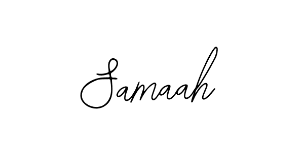 How to make Samaah signature? Bearetta-2O07w is a professional autograph style. Create handwritten signature for Samaah name. Samaah signature style 12 images and pictures png