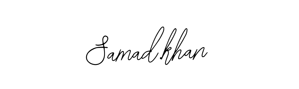 You should practise on your own different ways (Bearetta-2O07w) to write your name (Samad.khan) in signature. don't let someone else do it for you. Samad.khan signature style 12 images and pictures png