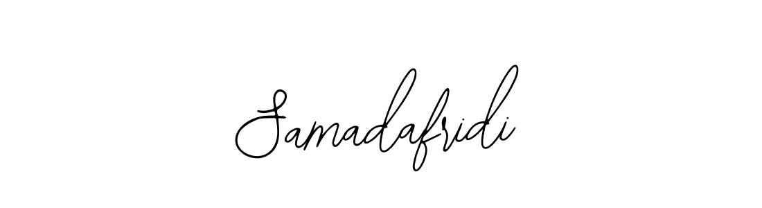 You should practise on your own different ways (Bearetta-2O07w) to write your name (Samadafridi) in signature. don't let someone else do it for you. Samadafridi signature style 12 images and pictures png