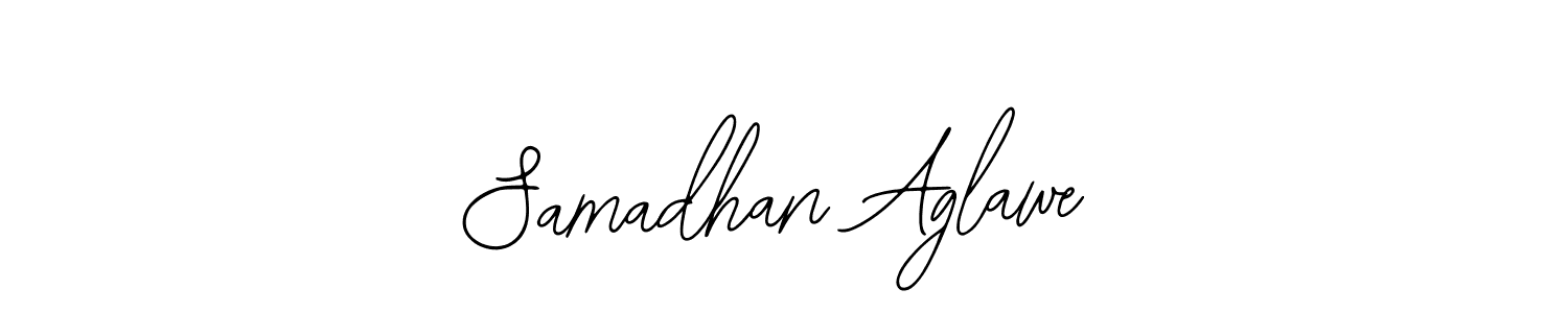 How to make Samadhan Aglawe name signature. Use Bearetta-2O07w style for creating short signs online. This is the latest handwritten sign. Samadhan Aglawe signature style 12 images and pictures png