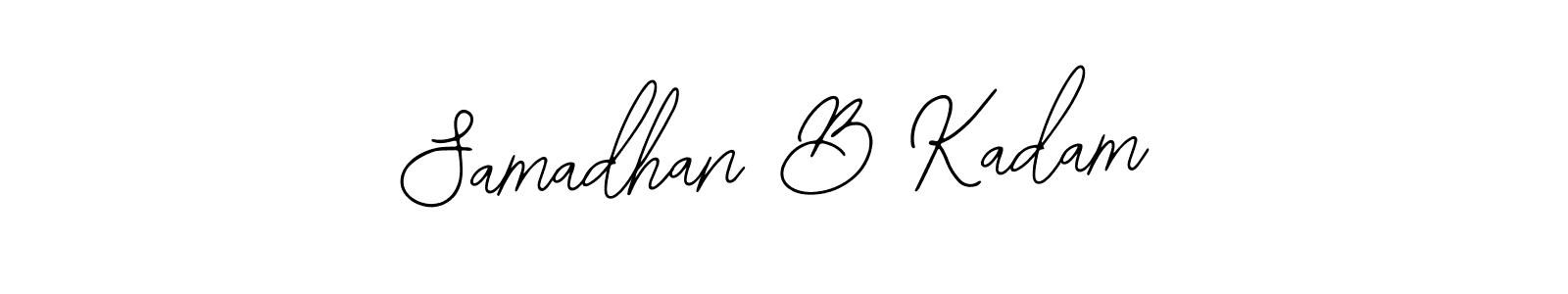 How to make Samadhan B Kadam name signature. Use Bearetta-2O07w style for creating short signs online. This is the latest handwritten sign. Samadhan B Kadam signature style 12 images and pictures png