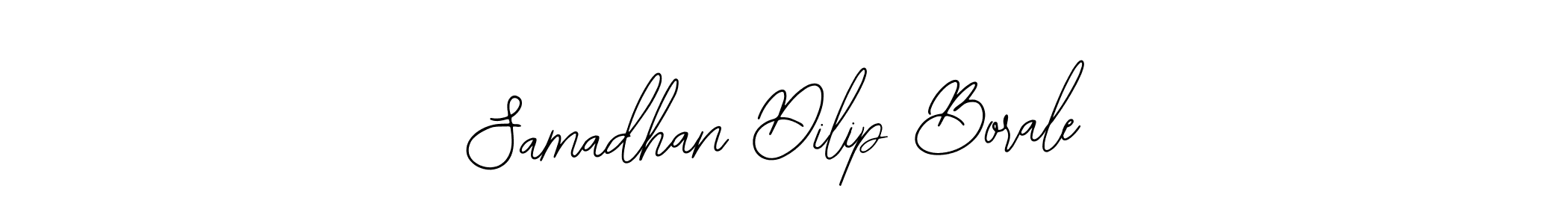 The best way (Bearetta-2O07w) to make a short signature is to pick only two or three words in your name. The name Samadhan Dilip Borale include a total of six letters. For converting this name. Samadhan Dilip Borale signature style 12 images and pictures png
