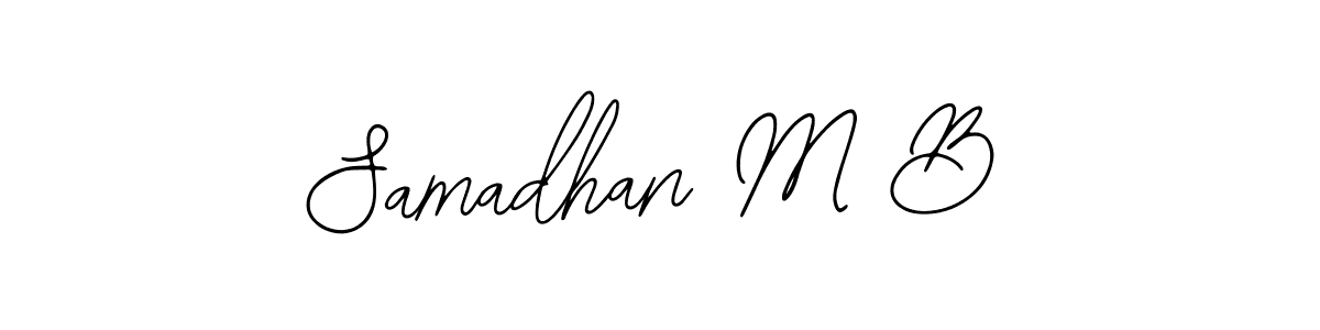 Make a beautiful signature design for name Samadhan M B. With this signature (Bearetta-2O07w) style, you can create a handwritten signature for free. Samadhan M B signature style 12 images and pictures png