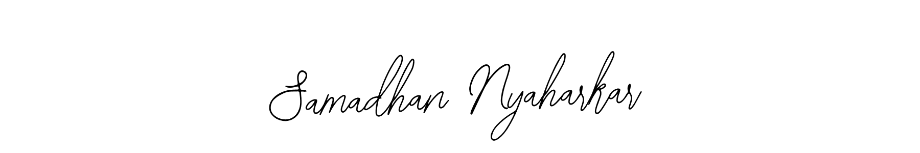 Use a signature maker to create a handwritten signature online. With this signature software, you can design (Bearetta-2O07w) your own signature for name Samadhan Nyaharkar. Samadhan Nyaharkar signature style 12 images and pictures png