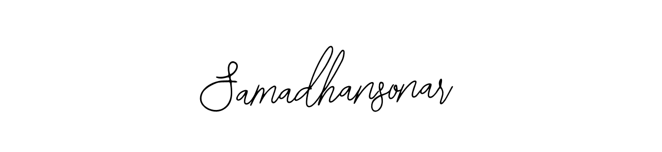 Use a signature maker to create a handwritten signature online. With this signature software, you can design (Bearetta-2O07w) your own signature for name Samadhansonar. Samadhansonar signature style 12 images and pictures png