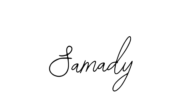 Use a signature maker to create a handwritten signature online. With this signature software, you can design (Bearetta-2O07w) your own signature for name Samady. Samady signature style 12 images and pictures png