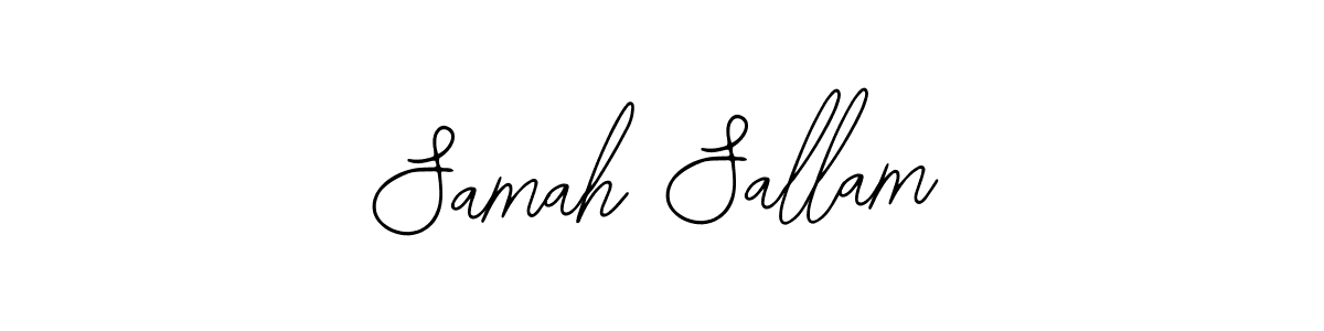Use a signature maker to create a handwritten signature online. With this signature software, you can design (Bearetta-2O07w) your own signature for name Samah Sallam. Samah Sallam signature style 12 images and pictures png